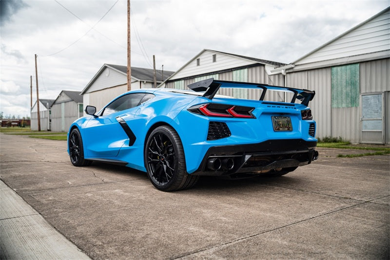 Corsa 2020-2025 Chevrolet Corvette C8 RWD 3in Delete 4 Valve Cat-Back w/NPP w/4.5in CF Black PVDTips