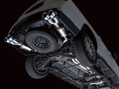 AWE Tuning 2021+ Cadillac Escalade 6.2L 0FG Dual Exit Exhaust System w/ 5in Chrome Silver Tips