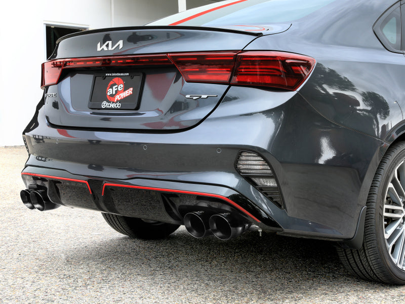 aFe 22-24 Kia Forte GT 1.6L 3in-2.5in 304 Stainless Steel Axle-Back Exhaust w/ Black Tips