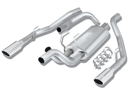Borla 09-13 Dodge RAM 1500 5.7L CC/SB w/Fact Sngl Exhaust C/B 3x2.5in Single Round Rolled Split Rear