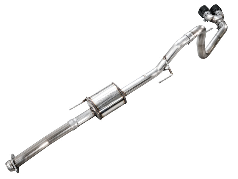 AWE 21-25 Ford F150 (14th Gen Reg Cab) Cat-Back Exhaust - 4.5in Dual Side Exit Diamond Black Tips