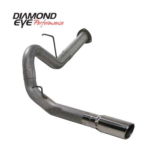 Diamond Eye KIT 4in DPF-BACK Single SS 07.5-10 CHEVY 6 6L 2500/3500 PCKGD BX46X14X14OD EL-PL
