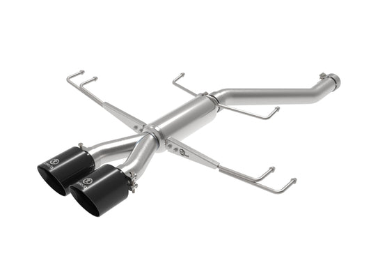 aFe Takeda 2.5in 304SS Axle-Back Exhaust System 17-19 Honda Civic Type R L4-2.0L (t) - Black Tip