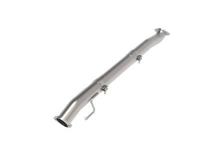 aFe Takeda 3in 304 Stainless Steel Mid-Pipe for 24-25 Kia K5 GT L4-2.5 (t)
