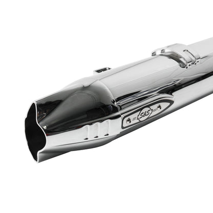 S&S Cycle Fishtail Slip-Ons - Chrome