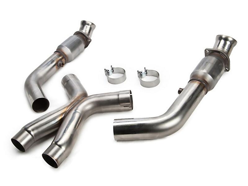 Kooks 14+ GM 1500 Series Truck 6.2L 3in x OEM Out GREEN Cat SS Y Pipe Kooks HDR Req