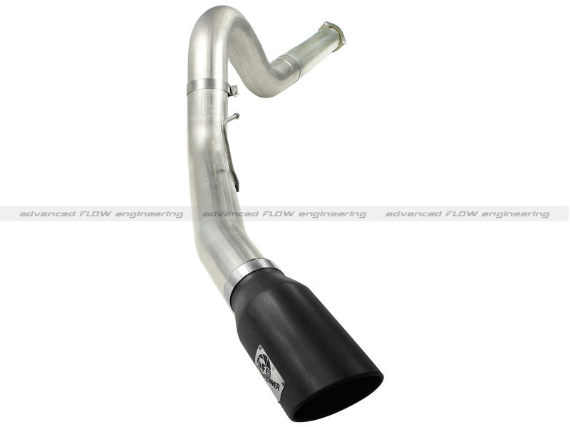 aFe MACHForce XP 5in DPF-Back Stainless Steel Exhaust , Blk, Ford Diesel Trucks 11-14 V8-6.7L td
