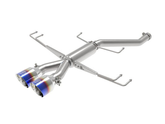 aFe Takeda 2.5in 304SS Axle-Back Exhaust System 17-19 Honda Civic Type R L4-2.0L (t) - BL Flame Tip