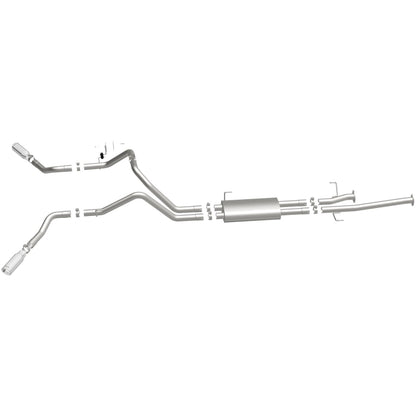 MagnaFlow Cat-Back 10-15 Toyota Tundra SC LB / CC SB 4.6L/5.7L V8 SS 2.5 Dual Split Rear 4in Tip