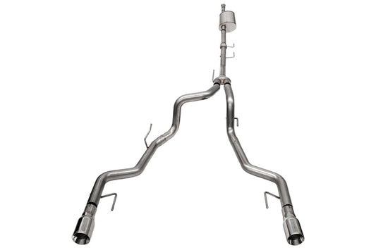 Corsa 2021-2025 Ford F-150 SuperCrew/5.5ft Bed 3.5L V6 Sport Cat-Back Dual Rear Exit-Polished