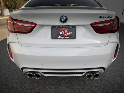 aFe MACH Force-Xp 3.5in. 304 SS C/B Exhaust w/o Muffler 15-18 BMW X5 M V8-4.4L (tt) - Polished Tip