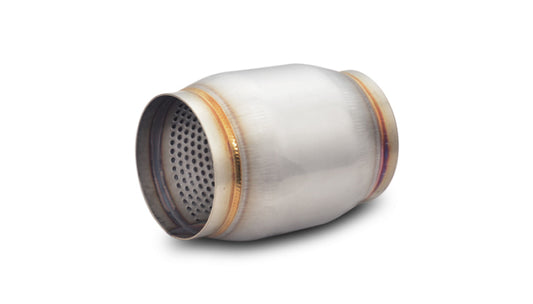 Vibrant SS Race Muffler 4in inlet/outlet x 5in long