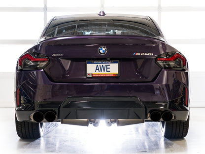 AWE Tuning 22-26 BMW M240i (G42) Touring Edition Exhaust - Diamond Black Tips