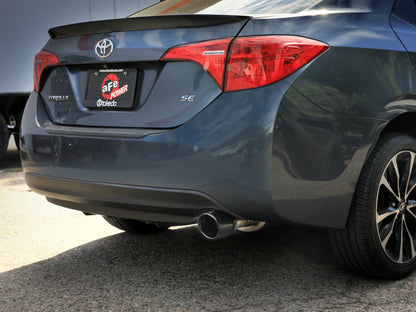 aFe 14-19 Toyota Corolla 1.8L Takeda 2.5in 304SS Axle-Back Exhaust w/ Black Tip