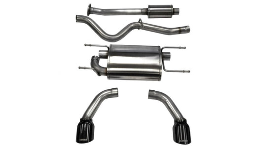 Corsa 2012-2025 Scion FRS / Subaru BRZ Black Tip Sport Cat-Back Exhaust