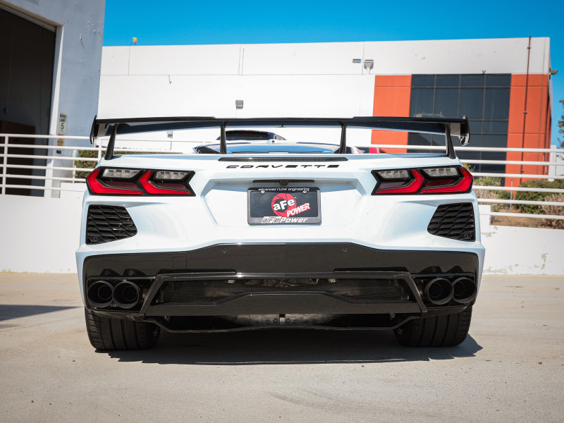 aFe MACH Force-Xp 2-1/2in 304SS Cat-Back 2020 Chevy Corvette (C8) 6.2L - Black Tip