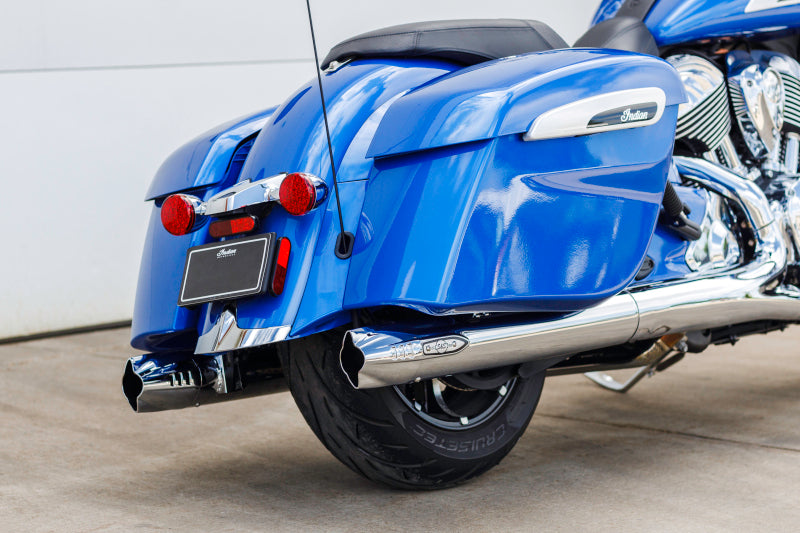 S&S Cycle Fishtail Slip-Ons - Chrome
