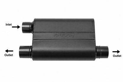 Flowmaster 2.5IN(O)/Dual OUT 80 Series SS Muffler