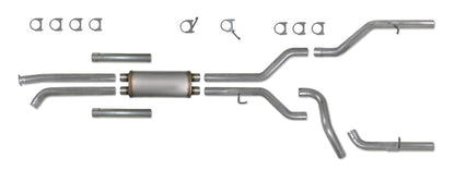Diamond Eye KIT 3-1/2in Catback DUAL GAS AL TOYOTA TUNDRA 5.7L 07-10