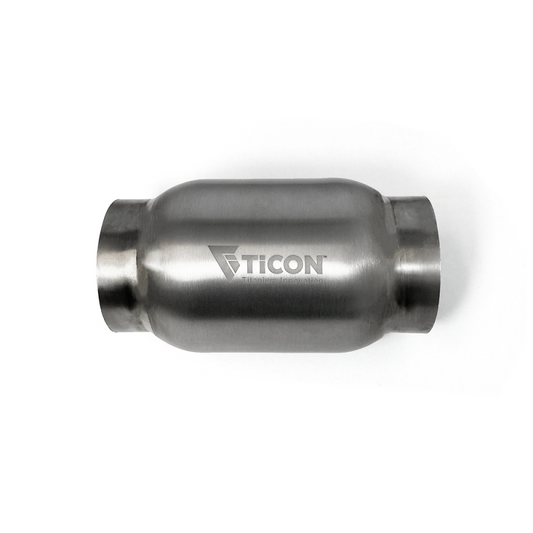 Ticon 3.5in Titanium Oval Resonator 4.5in x 6in Body x 12in OAL