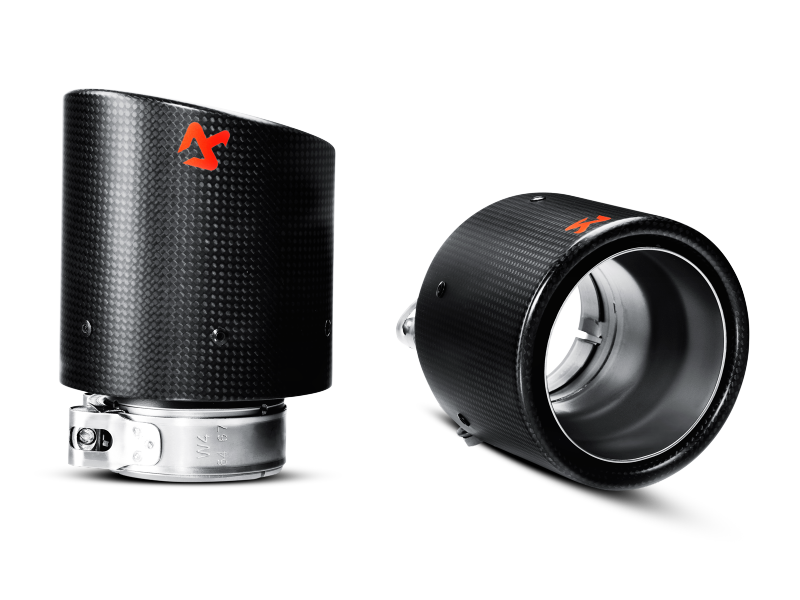 Akrapovic Replacement Carbon Fiber Tail Pipe - Single (Right Inside for S-AU/TI/6H)