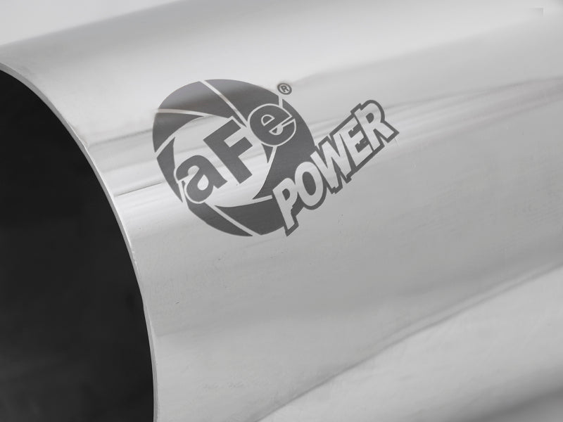 aFe MACH Force-Xp Universal Exhaust Tip 3-1/2 IN Inlet x 4 IN Outlet x 7 IN Polished Right Side Exit