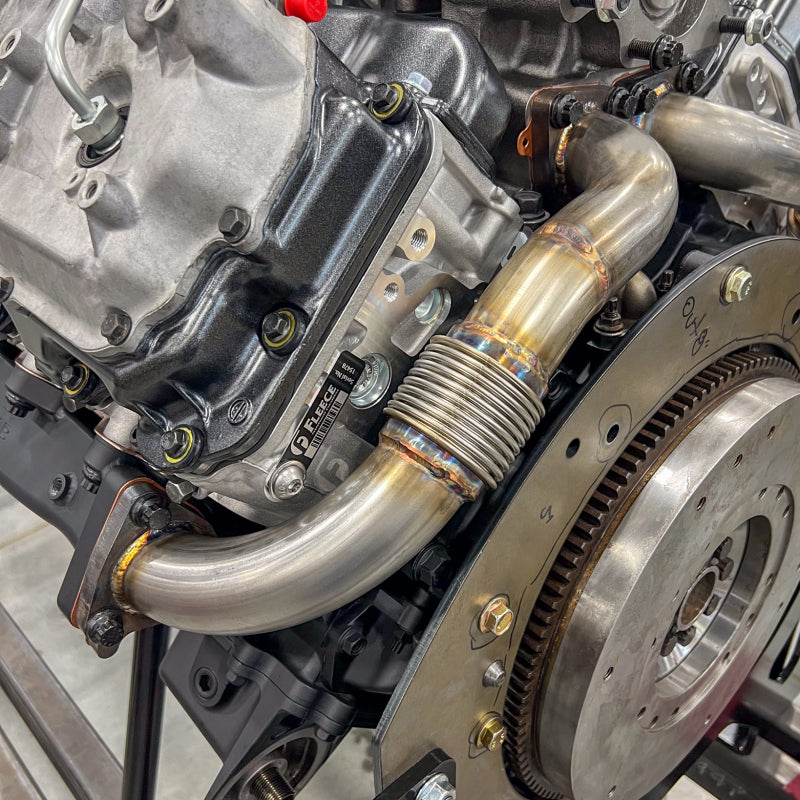 Wehrli 01-04 Chevrolet 6.6L Duramax LB7 2in Stainless Up Pipe Kit w/Gaskets - Twin Turbo
