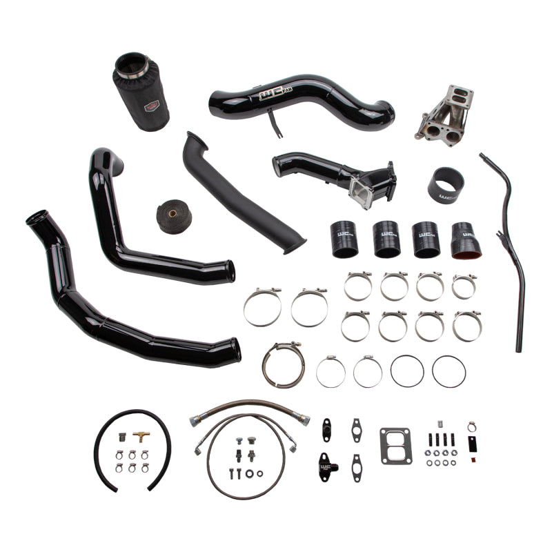 Wehrli 01-04 Chevrolet 6.6L LB7 Duramax S300 Turbo Install Kit (No Turbo) - WCFab Grey