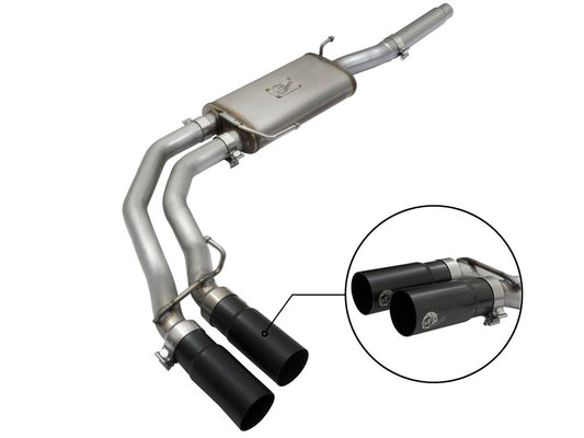 aFe Rebel Exhausts Cat-Back SS Ford F-150 04-08 V8 4.6/5.4L w/ Black Tips