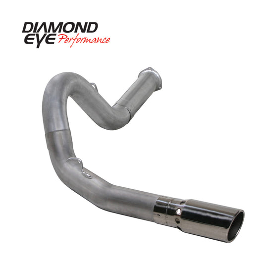 Diamond Eye KIT 5in DPF-BACK Single AL 07.5-08 CHEVY 6 6L 2500/3500 BPCKGD BX46X14X14OD EL-PL