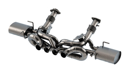 Borla 20-25 Ford F250/F350 Super Duty 7.3L V8 4dr 2.75in-3in ATAK Cat-Back Exhaust - Blk Chrome