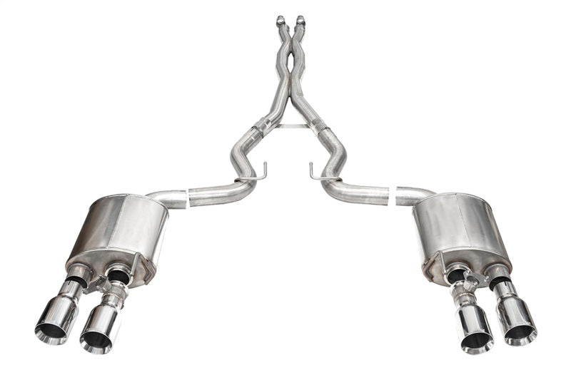 Corsa 24+ Ford Mustang Dark Horse 5.0L 3in Dual Rear Exit Cat-Back w/T ...