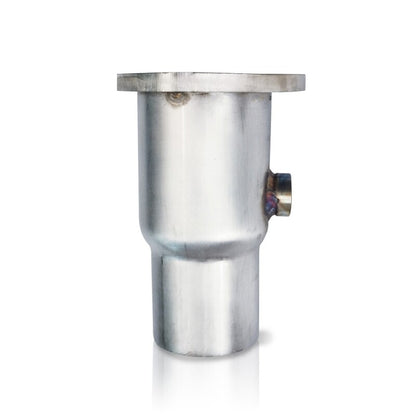 Stainless Works Collector Adapter 3-Bolt 3in OD Tubing 3in OD Outlet + O2 Bung