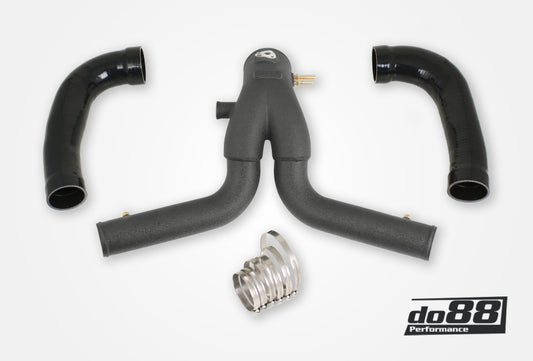 do88 2015+ Porsche 911 Turbo/Turbo S (991.2) Y-Pipe for do88 Intercooler - Black