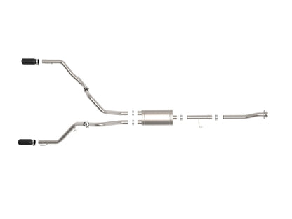 aFe 21-26 Ford F150 Tremor Gemini XV 3IN 304SS Cat-Back Exhaust Dual Rear Exit w/Black Tips