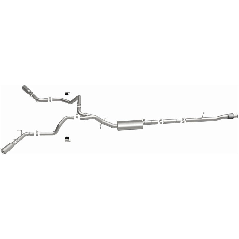 MagnaFlow 2019 Chevy Silverado 1500 V8 5.3L Street Series Dual Split Exit Exhaust w/ Polished Tips