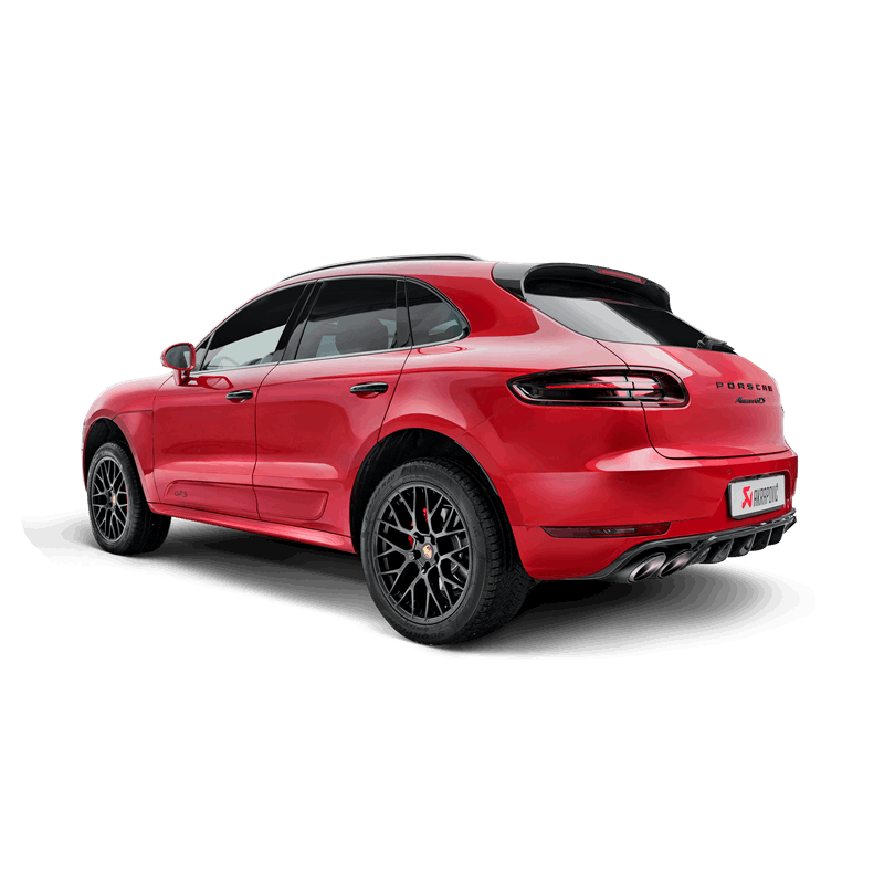 Akrapovic 2014 Porsche Macan Turbo (95B) Evolution Line Cat Back (Titanium) w/ Carbon Fiber Tips